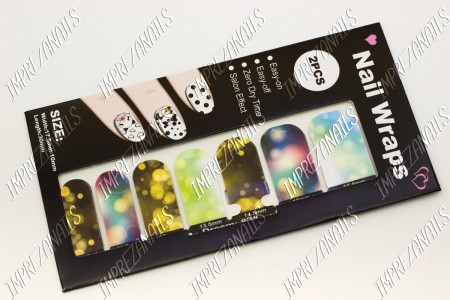 Слайдер-дизайн для ногтей с самоклеющейся основой 14 штук 